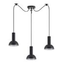 SE21-BL-4-BL3-MS3 ADEPT TUBE Black Pendant Black Metal Shade+