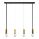 SE21-GM-4-4BL ADEPT TUBE Gold Matt Pendant+