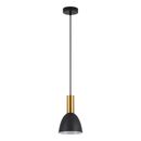 SE21-GM-4-MS2 ADEPT TUBE Gold Matt Pendant Black Metal Shade+