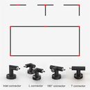 SM-UL-W-C Linear Slim Surfaced mounted Upper and Lower Wall Connector DC24V IP44 1Α3