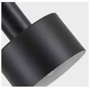 SE21-BL-4-BL3-MS1 ADEPT TUBE Black Pendant Black Metal Shade+