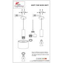 SE21-NM-4-NM1W-MS1 ADEPT TUBE Nickel Matt Wall Lamp Black Metal Shade+