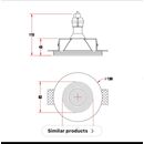 SE-SPG-DL-WH2 YESO SPOT GYPSUM DOWNLIGHT WHITE GU10