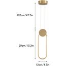 SE LED 21 RIA GOLD PENDANT 19W 3CCT 2 YEARS WARRANTY