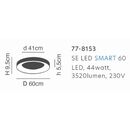 Se led Smart 60 Amaya Ceiling Black δ3
