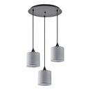 Se21-bl-b10-bl3-sh2 Adept Pendant Grey Shade Pendant+