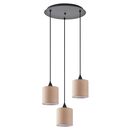 Se21-bl-b10-bl3-sh3 Adept Pendant Brown Shade Pendant+