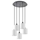 Se21-bl-b10-bl5-sh1 Adept Pendant White Shade Pendant+
