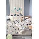 Κουρτίνα Soft - Touch pet Blue με Τρουκς 160x240 Saint Clair  100% Polyester