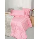 Σετ Υπέρδιπλα Σεντόνια 240x270 Satin Stripes Rose