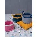 Διακοσμητικο Καλάθι με Χερουλια Home Décor 30x40 Magni Blue