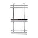 Estia Εταζερα Elegant Μεταλλικη Ισια 3 Θεσεων 46x25x12.5cm Χρωμιου