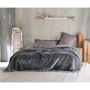 Velour Γκρι Σκουρο - Κουβερτα Βελουτε Υπερδιπλο (220χ240)