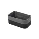 Estia Καλαθι Οργανωσης Bamboo Essentials 24.5x15cm me Επενδυση Μαυρο