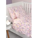 Σετ 3τμχ Βρεφικά Σεντόνια Letters Pink 115x170 guy Laroche  100% Cotton