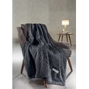 Ριχτάρι Crusty Carbon 130x170 + Διακοσμητικό Μαξιλάρι guy Laroche  100% Polyester art fur Ultrasoft