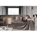 Σετ 2τμχ. Ριχτάρι Avon Choco 170x350 με Διακοσμητικό Μαξιλαράκι 45x45 guy Laroche  100% Polyester