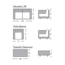 Arizona set Σαλόνι Κήπου Alu: 2θέσιος +2 Πολυθρόνες +Τραπέζι Wicker Grey Brown- Μαξ.ανθρακί
