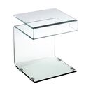 Glasser Τραπεζάκι Βοηθητικό Διάφανο Γυαλί 12mm