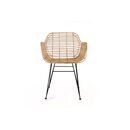 Καρέκλα Τραπεζαρίας με Μπράτσα Marea Black Legs (57x60x82) Soulworks 0300087