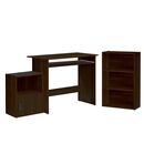 Decon set Γραφείο Καρυδί: Γραφείο 90x50x75cm Βιβλιοθήκη 50x23x80cm Ντουλάπι 41x29x54cm