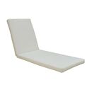 Sunlounger Μαξιλάρι Ξαπλώστρας Ύφασμα Εκρού Water Repellent, Foam+polyester Φερμουάρ-Velcro