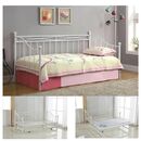 Marin Daybed Κρεβάτι (90x190) + Βοηθητικό Κρεβάτι (85x185) Μέταλλο Βαφή Άσπρο