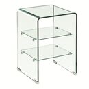 Glasser Κομοδίνο Clear  2 Ράφια - Γυαλί 10mm / 5mm