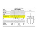 Vegera Πολυθρόνα Dining Αλουμίνιο Βαφή Καρυδί Textilene Μπεζ, Στοιβαζόμενη