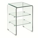 Glasser Κομοδίνο Clear  2 Ράφια - Γυαλί 10mm / 5mm