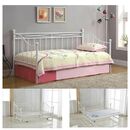 Marin Daybed Κρεβάτι (90x190) + Βοηθητικό Κρεβάτι (85x185) Μέταλλο Βαφή Άσπρο