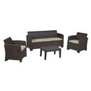 Savanna set Σαλόνι Κήπου Βεράντας K/d, pp-uv Καφέ Μαξιλάρια Grey-White