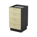 Executive Συρταριέρα Επέκτασης Dark Grey - Beech