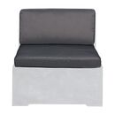 Concrete set Μαξιλάρια Καρέκλας, Γκρι Ύφασμα Water Repellent - 2 Tεμάχια