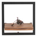 Lizard Frame Ράφι Μέταλλο Βαφή Μαύρο, Ξύλο Ακακία Φυσικό