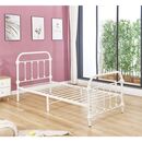 Tuner Κρεβάτι Μονό για Στρώμα 90x190cm, Μέταλλο Βαφή Άσπρο