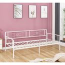 Queen Daybed Κρεβάτι Μέταλλο Βαφή Άσπρο