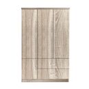 Closet Ντουλάπα Τετράφυλλη, 5 Ράφια, 2 Συρτάρια, Θέσεις για Κρεμάστρες, Απόχρωση Sonoma