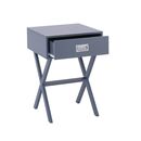 Wick Κομοδίνο Γκρι Λάκα mdf