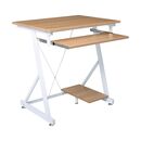 Unit Γραφείο η/υ Μέταλλο Βαφή Άσπρο, Melamine Απόχρωση Sonoma