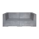 Concrete 2θέσιος Kαναπές Κήπου - Βεράντας, Cement Grey