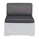Concrete set Μαξιλάρια Καρέκλας, Γκρι Ύφασμα Water Repellent - 2 Tεμάχια