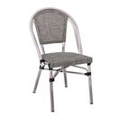 Costa Καρέκλα Dining Αλουμινίου, Απόχρωση Antique Grey -Textilene Μπεζ
