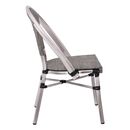Costa Καρέκλα Dining Αλουμινίου, Απόχρωση Antique Grey -Textilene Μπεζ