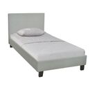 Wilton Κρεβάτι Μονό, για Στρώμα 90x190cm, Ύφασμα Απόχρωση Grey Stone