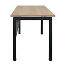 Unit Γραφείο Μέταλλο Βαφή Μαύρο, Melamine Απόχρωση Sonoma