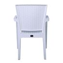 Lora Πολυθρόνα Κήπου Στοιβαζόμενη, pp (Rattan Look) Απόχρωση Άσπρο