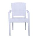 Lora Πολυθρόνα Κήπου Στοιβαζόμενη, pp (Rattan Look) Απόχρωση Άσπρο