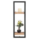 Lizard Frame Ράφι Μέταλλο Βαφή Μαύρο, Ξύλο Ακακία Φυσικό