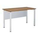 Unit Γραφείο Μέταλλο Βαφή Άσπρο, Melamine Απόχρωση Sonoma